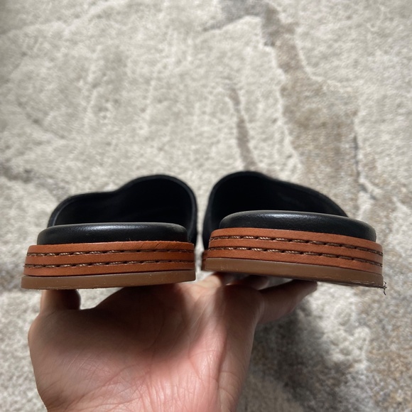 Vince // Canella Leather Suede Mule Slide Sandals // Size 7.5 - Picture 11 of 15